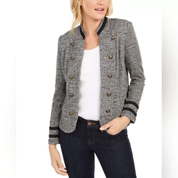 Tommy Hilfiger Jackets & Blazers - Women's Marled Military Band Jacket